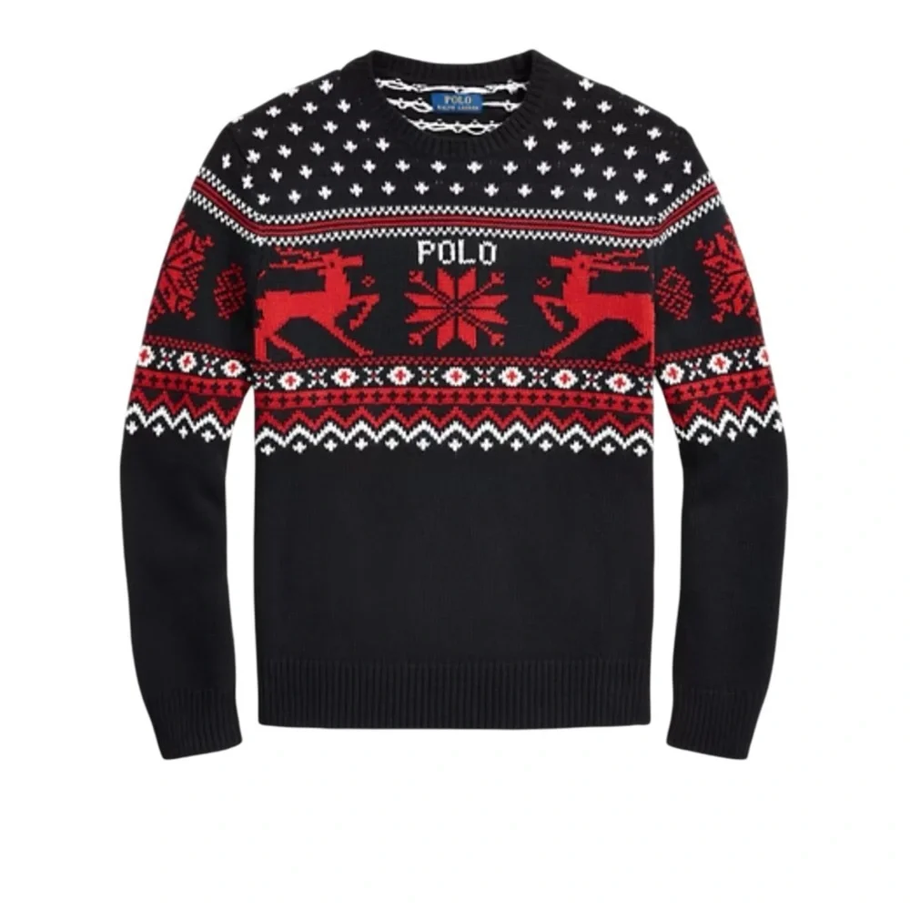 Polo by Ralph Lauren Men’s Reindeer Cotton/Cashmere Sweater NWT